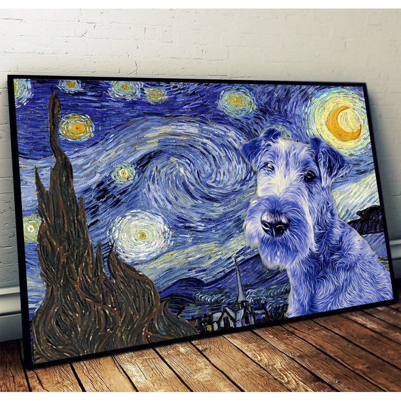 Irish Terrier Poster & Matte Canvas - Dog Wall Art Prints - Painting On Canvas.jpg