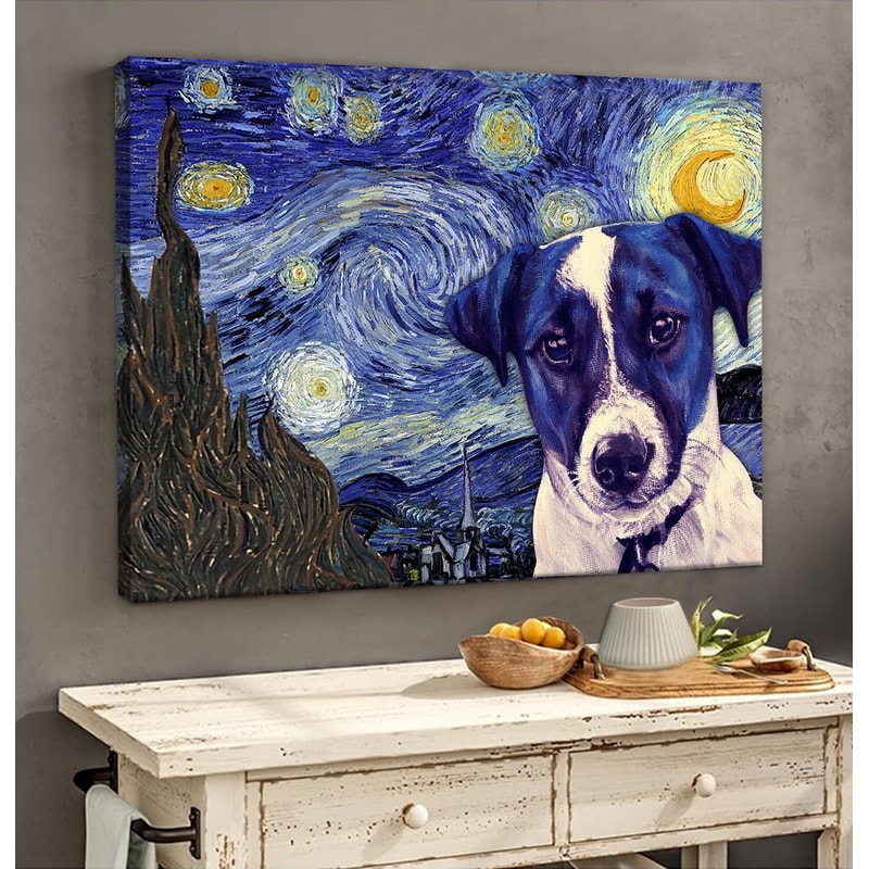 Jack Russell Terrier Poster & Matte Canvas - Dog Wall Art Prints - Canvas Wall Art Decor.jpg