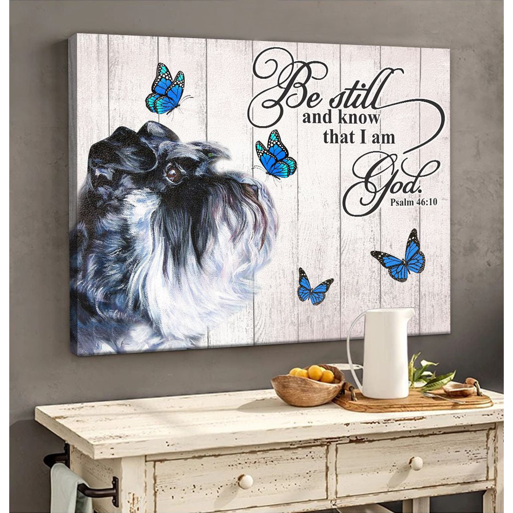 Miniature Schnauzer Matte Canvas - Dog Wall Art Prints - Canvas Wall Art Decor.jpg