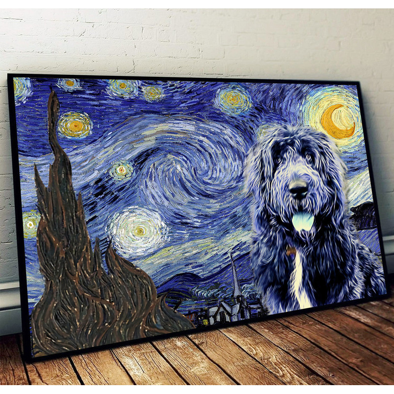 Newfypoo Poster & Matte Canvas - Dog Wall Art Prints - Painting On Canvas.jpg