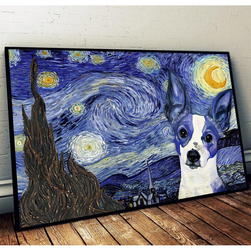 Rat Terrier Poster & Matte Canvas - Dog Wall Art Prints - Painting On Canvas.jpg