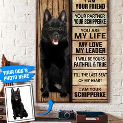 schipperke personalized poster & canvas, dog canvas wall art, dog lovers gifts