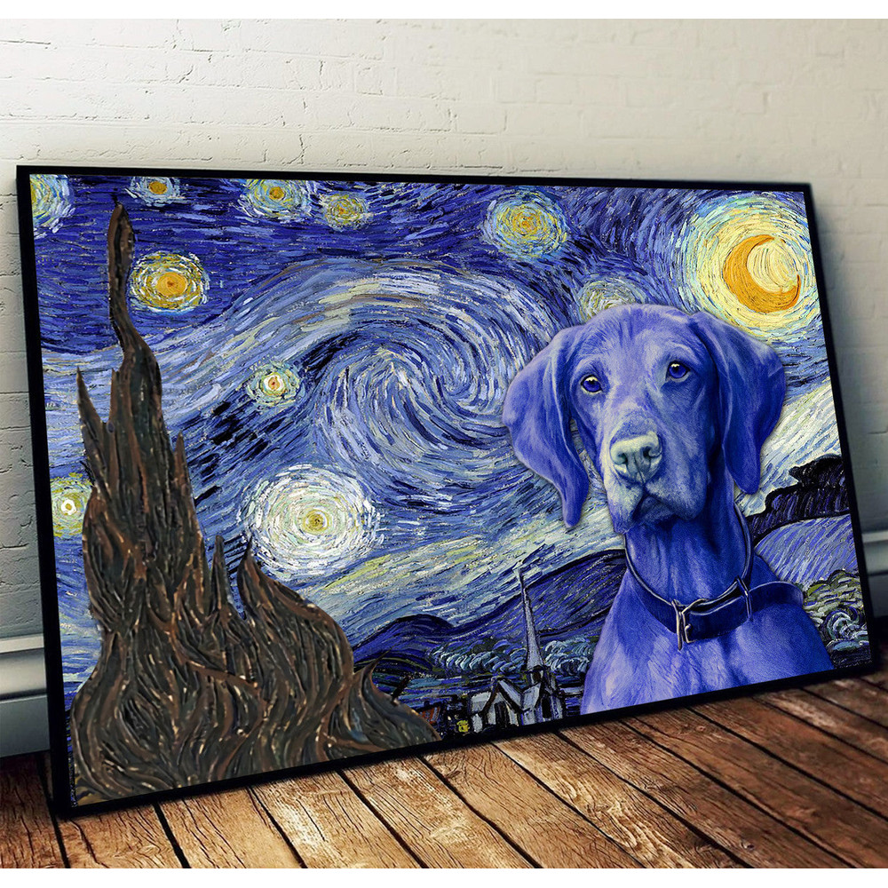 Vizsla Poster & Matte Canvas - Dog Wall Art Prints - Painting On Canvas.jpg