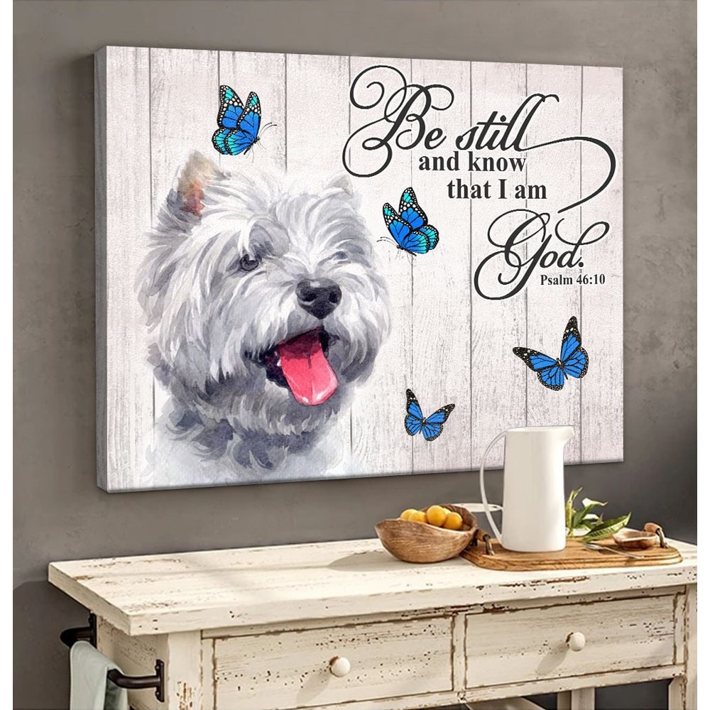 West Highland White Terrier Matte Canvas - Dog Wall Art Prints - Canvas Wall Art Decor.jpg