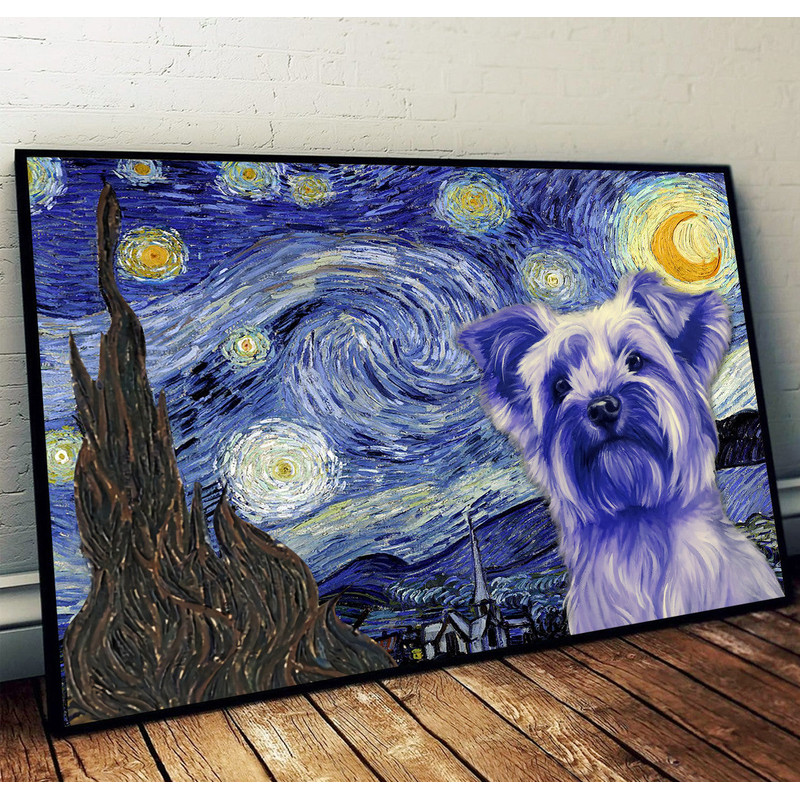 Yorkshire Terrier Poster & Matte Canvas - Dog Wall Art Prints - Painting On Canvas.jpg