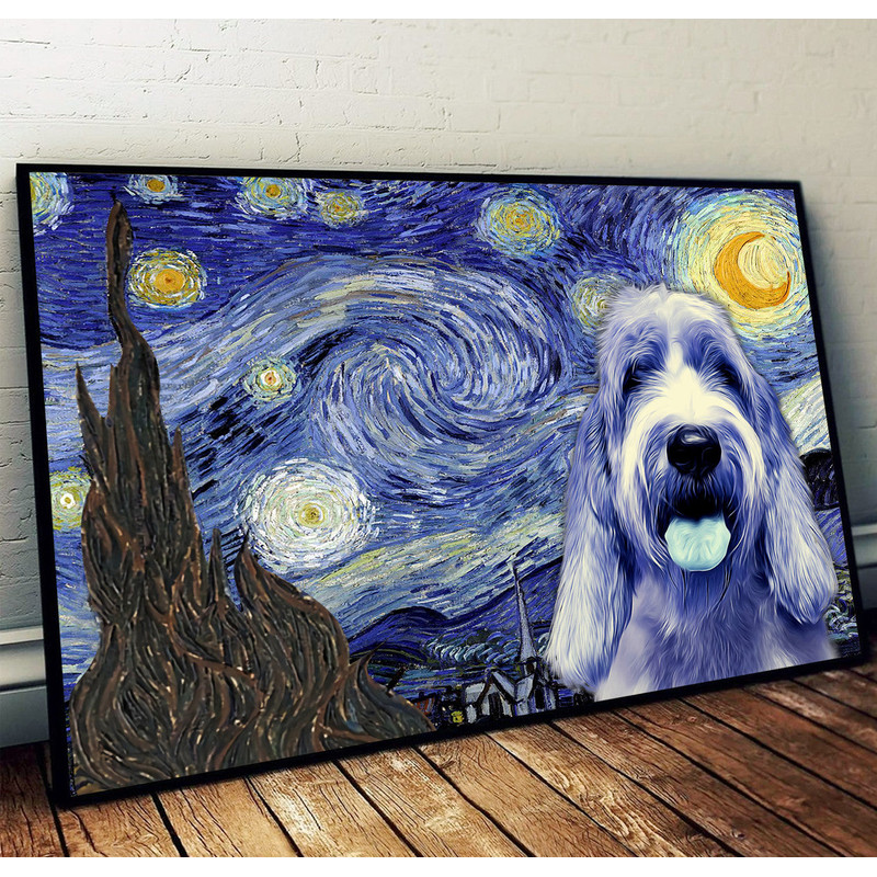 Grand Basset Griffon Vende´en Poster & Matte Canvas - Dog Wall Art Prints - Painting On Canvas.jpg