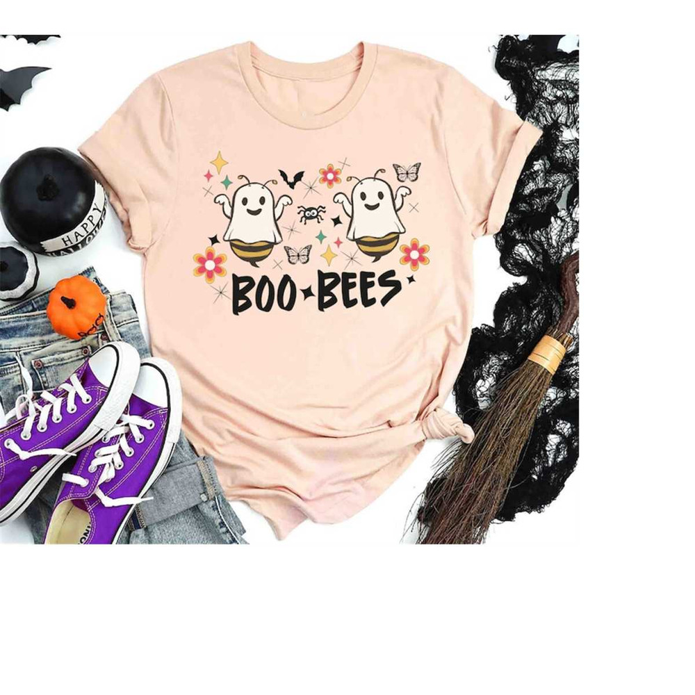 Boo Bees Halloween Shirt, Funny Ghost Tee, Spooky Season Shirt, Trick or Treat Shirt, Halloween Party Shirt, Halloween B.jpg