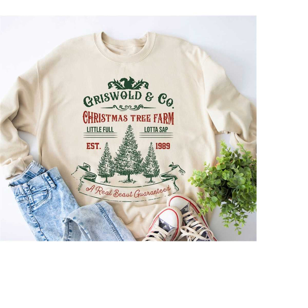 Christmas Tree Farm Sweatshirt, Grisworld & Co Christmas Tree Farm Sweatshirt, Xmas Sweatshirt, Christmas Trip Sweatshir.jpg