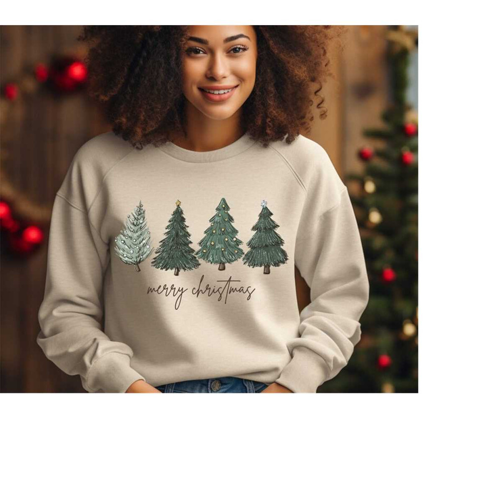 Christmas Tree Sweatshirt, Christmas Tree Shirt, Xmas Tree Shirt, Holiday Sweatshirt, Christmas Party Shirt, Family Chri.jpg