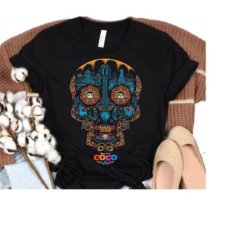 Coco Disney Coco Sugar Skull T-Shirt, Disney Coco Shirt, Disneyland Family Matching Shirts, Magic Kingdom Shirt, Epcot T.jpg