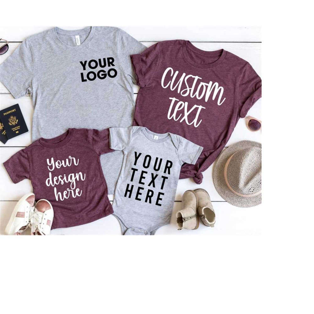 Custom T-Shirts, Personalized T-shirt, Custom Logo Shirt, Custom Text Design Here Shirt, Add Your Own Text Here T-shirt 2.jpg