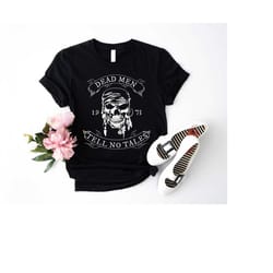dead men tell no tales shirt, pirates of the caribbean shirt, dead men shirt, disney family matching tee, vintage retro