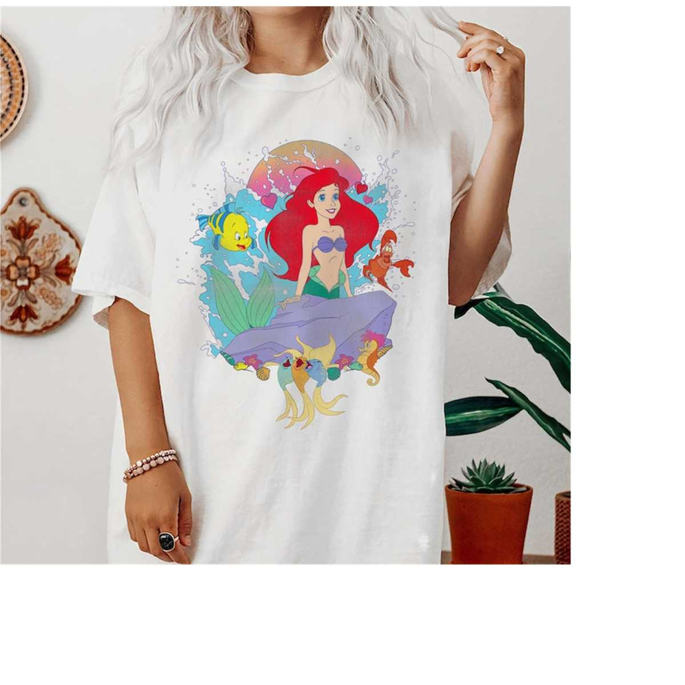Disney Ariel Princess The Little Mermaid Ariel Splash Shirt, Disneyland Family Matching Shirt, Magic Kingdom Tee, WDW Ep.jpg