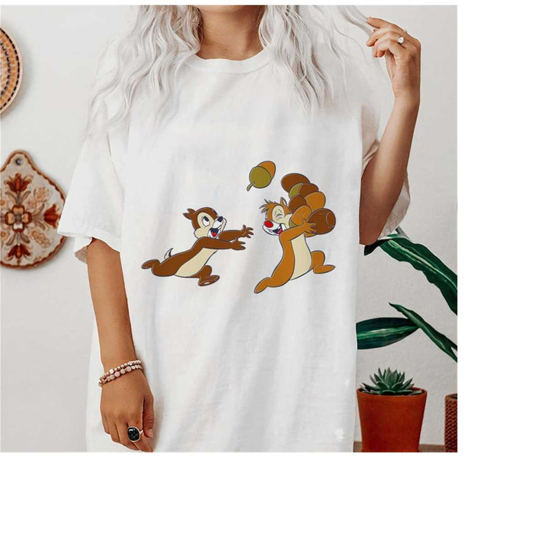 Disney Chip And Dale Acorn Chase Graphic Shirt, Disneyland Family Matching Shirt, Magic Kingdom Tee, WDW Epcot Theme Par.jpg