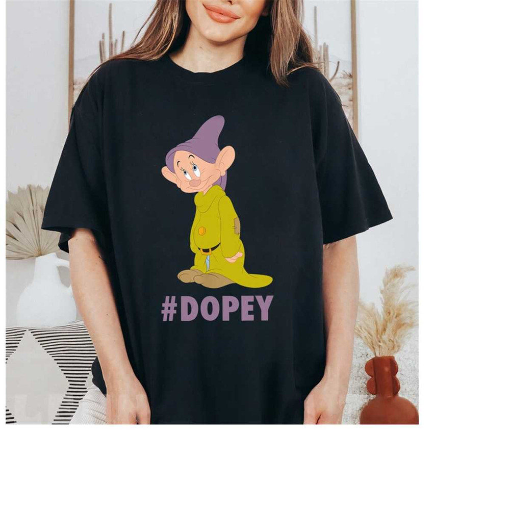Disney Dopey Dwarf Cute Face Snow White and Seven Dwarfs Vintage Shirt, Disneyland Family Matching Shirt, Magic Kingdom,.jpg