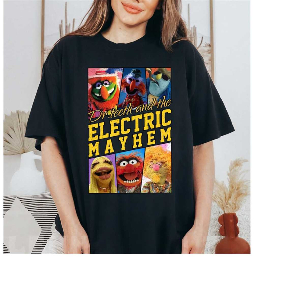 Disney Dr.teeth and The Electric Mayhem Characters Shirt, WDW Disneyland Family Vacation Trip Gift, Matching Family Shir.jpg