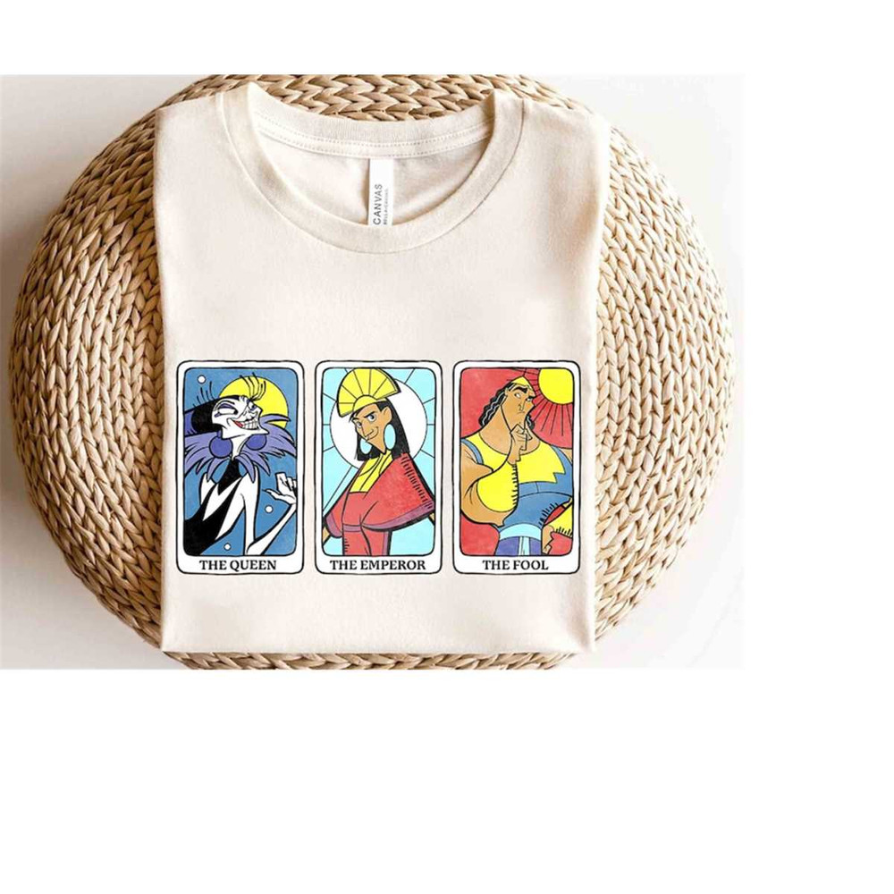 Disney Emperor's New Groove Character Tarot Cards Shirt, Magic Kingdom Holiday Unisex T-shirt Family Birthday Gift Adult.jpg