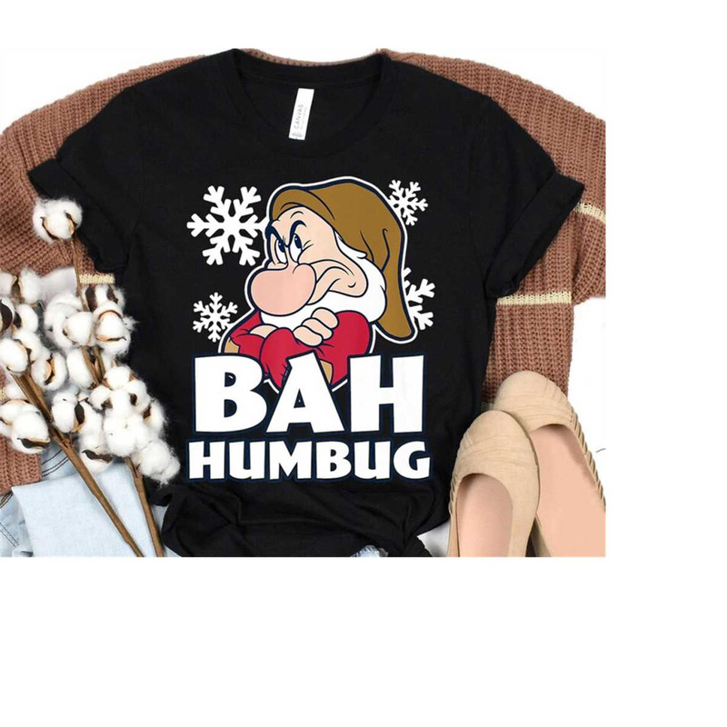 Disney Grumpy Bah Humbug Snow White & the Seven Dwarfs Christmas Shirt, Disneyland Christmas Matching Family Shirts, Chr.jpg