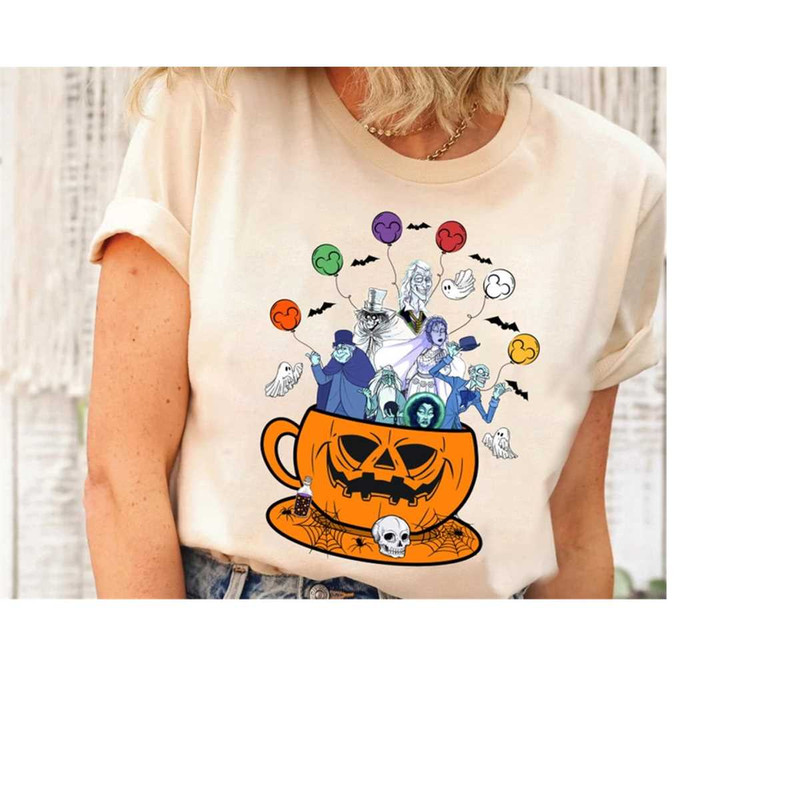 Disney Halloween Haunted Mansion Pumpkin Teacup Shirt,Scary Mickey Balloon Halloween Shirt,Disneyland Halloween Party Ma.jpg