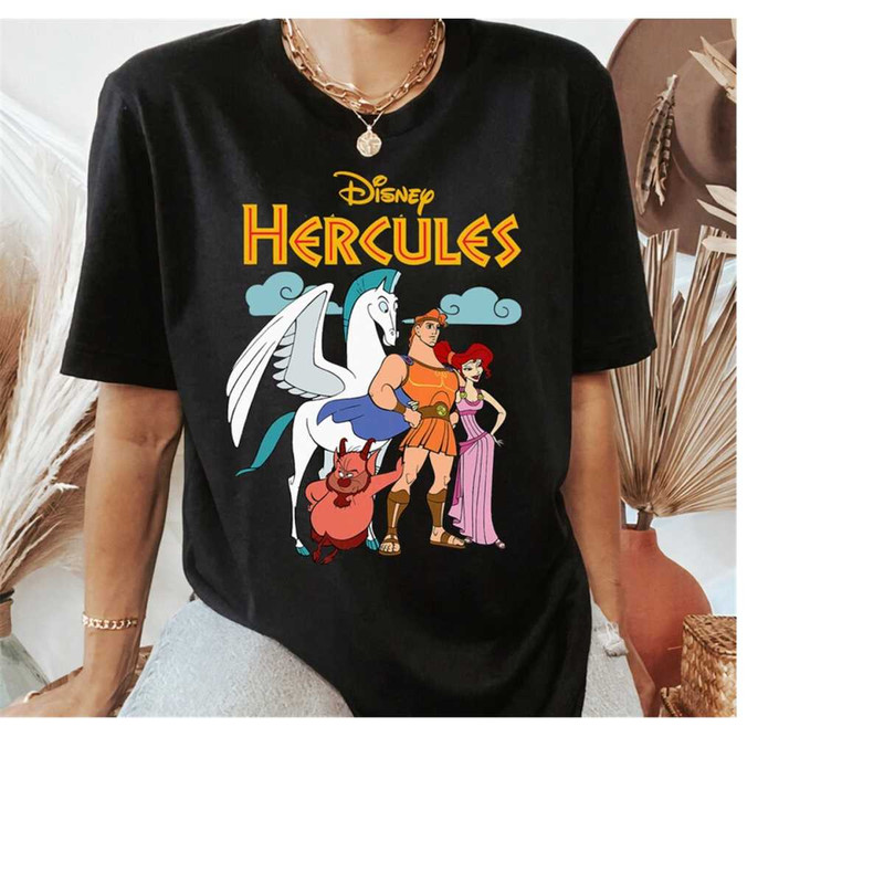 Disney Hercules Classic Group Shot Vintage Graphic Shirt, Disneyland Family Matching Shirt, Magic Kingdom Tee, WDW Epcot.jpg