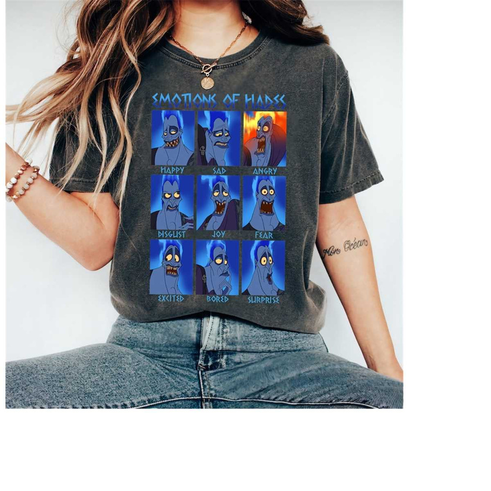 Disney Hercules Hades Emotions Graphic T-Shirt, Hercules T-shirt, Hades Moods Shirt, Disneyland Trip, Matching Family Sh.jpg