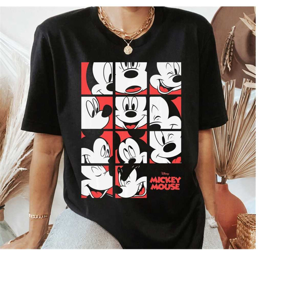 Disney Mickey And Friends Mickey Mouse Expressions Boxes T-Shirt, WDW Disneyland Trip Gift, Matching Family Shirts, Magi.jpg