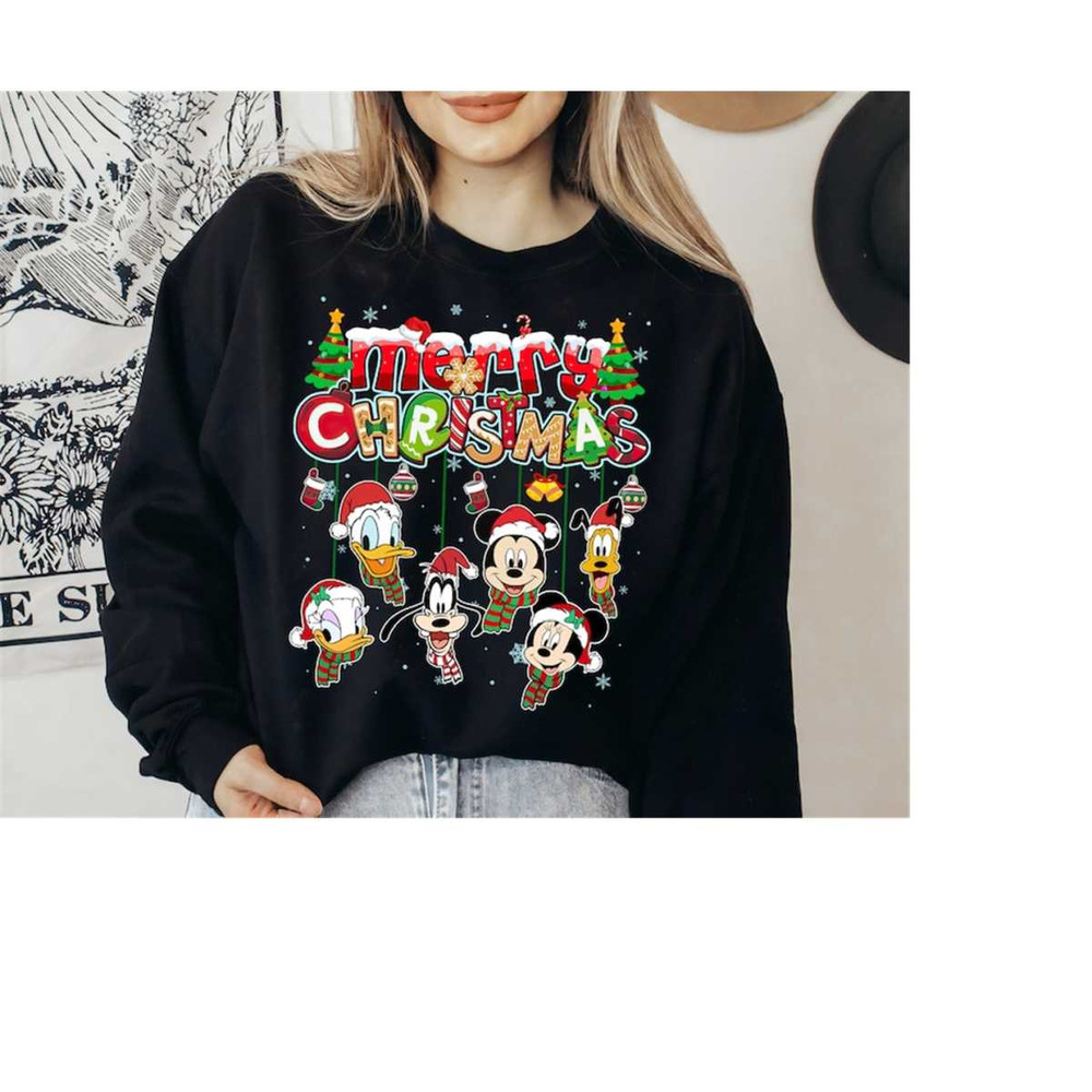 Disney Mickey and Friends Portrait Christmas Lights Shirt, Santa Christmas Vibes Sweatshirt, Disneyland Mickey's Very Me.jpg