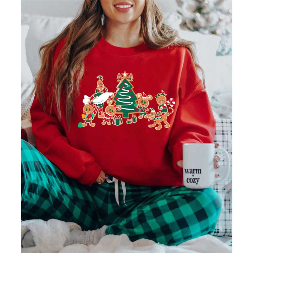 Disney Mickey Minnie Goofy Pluto Chip Dale Christmas Tree Shirt,Gingerbread Cookie Christmas Vibes Shirt,Disneyland Chri.jpg