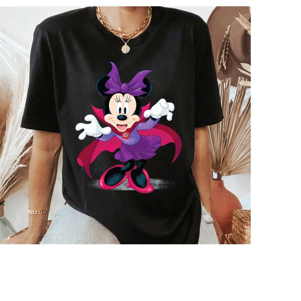 Disney Minnie Mouse Minnie Mouse Vampire Halloween T-Shirt, Mickey and Friends Shirt, Disneyland Halloween Party Matchin.jpg