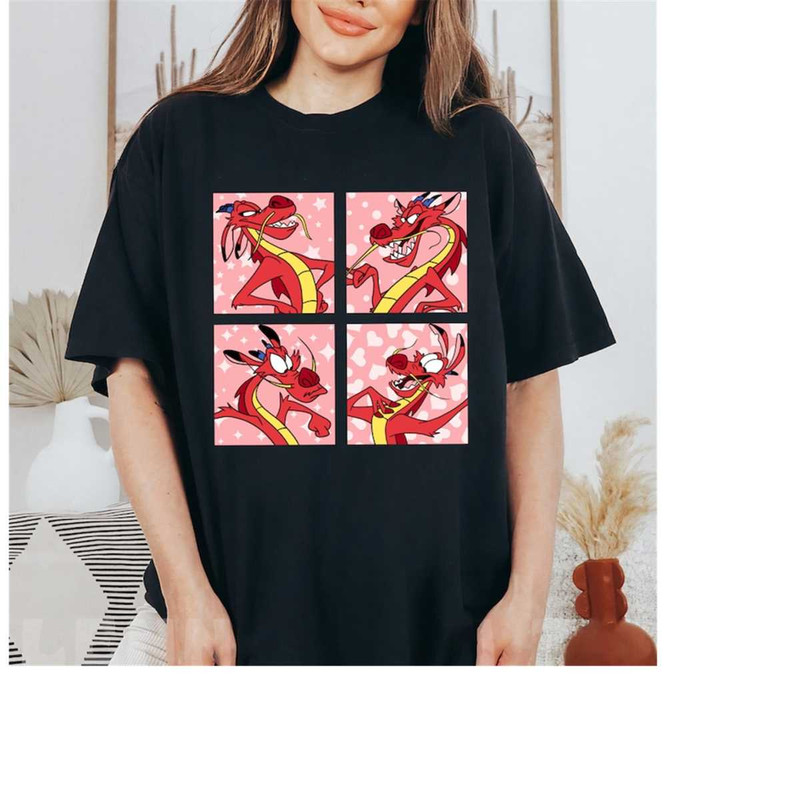 Disney Mulan Mushu Portrait Boxes Shirt, Disney Mushu Dragon Shirt, Disneyland Trip Gift, WDW Matching Family Shirts Uni.jpg