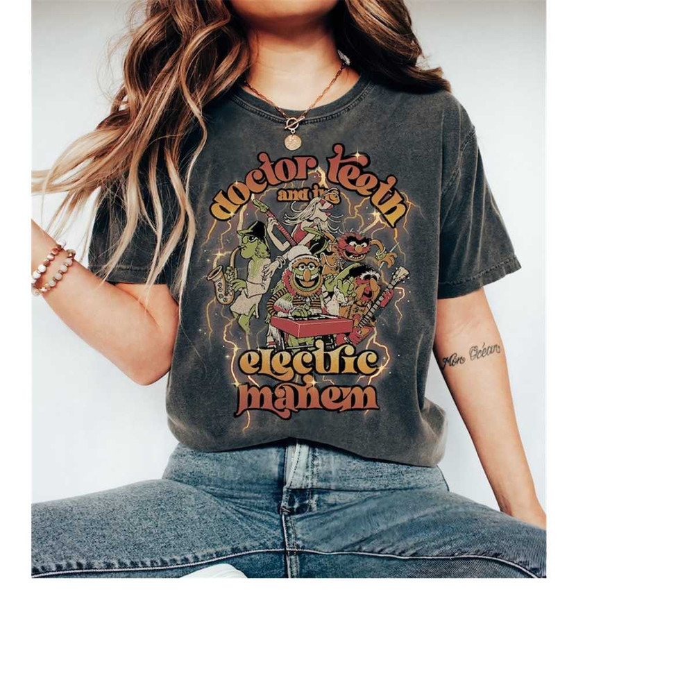 Disney Muppets Doctor Teeth And The Electric Mayhem Poster T-Shirt, Disneyland Family Matching Shirt, Magic Kingdom, WDW.jpg