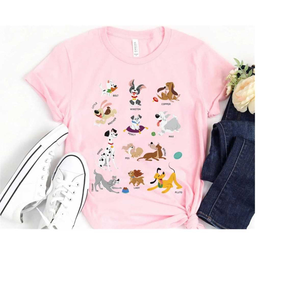Disney Pets Movie Dogs Group Jumble T-Shirt, Walt Disney World Disneyland Trip Gift, Matching Family Shirts, Magic Kingd.jpg