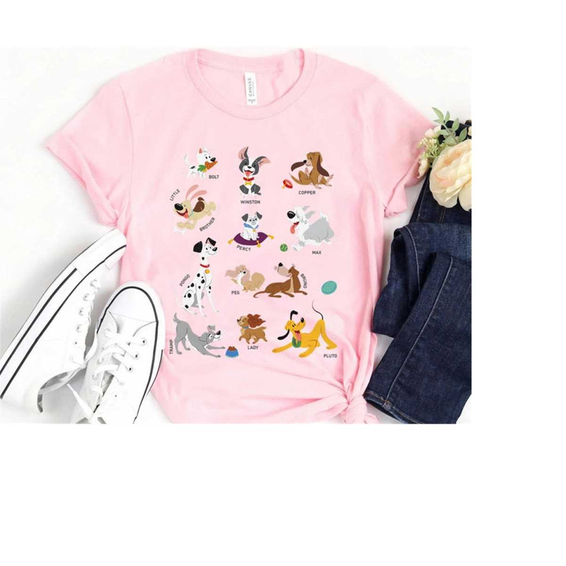 Disney Pets Movie Dogs Group Jumble T-Shirt, Walt Disney World Disneyland Trip Gift, Matching Family Shirts, Magic Kingd.jpg