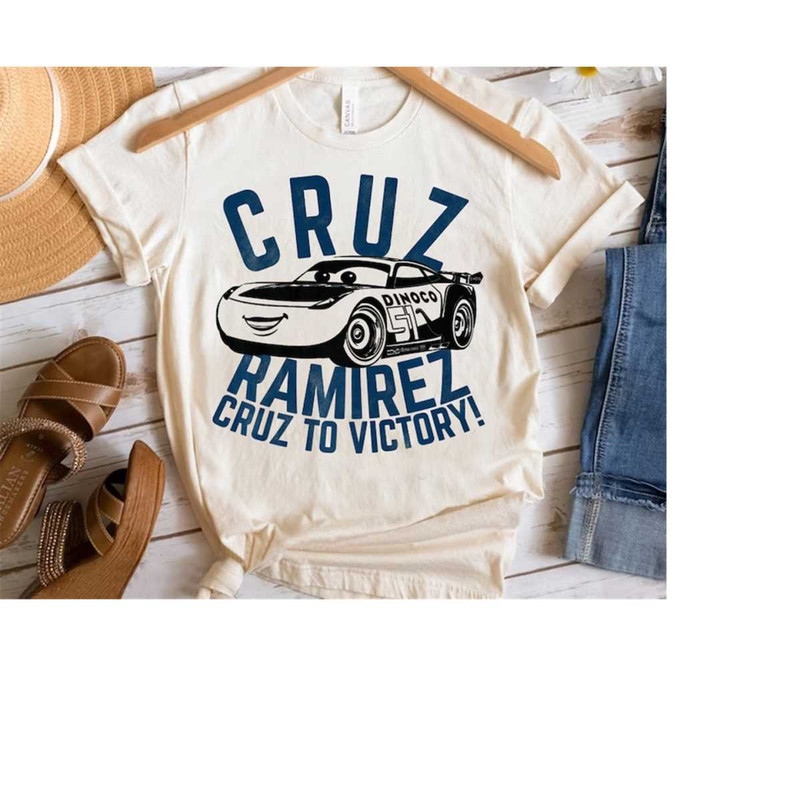 Disney Pixar Cars 3 Cruz Ramirez To Victory Shirt, Magic Kingdom Holiday WDW Trip Unisex T-shirt Family Birthday Gift Ad.jpg