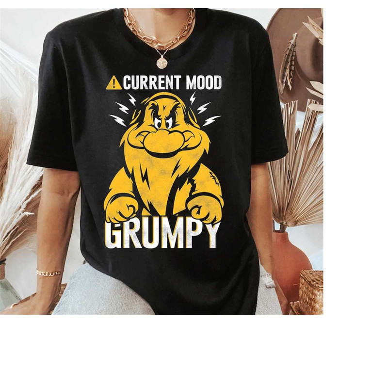 Disney Snow White Grumpy Mood Graphic T-Shirt, Disneyland Family Matching Shirt, Magic Kingdom, WDW Epcot Theme Park 1.jpg