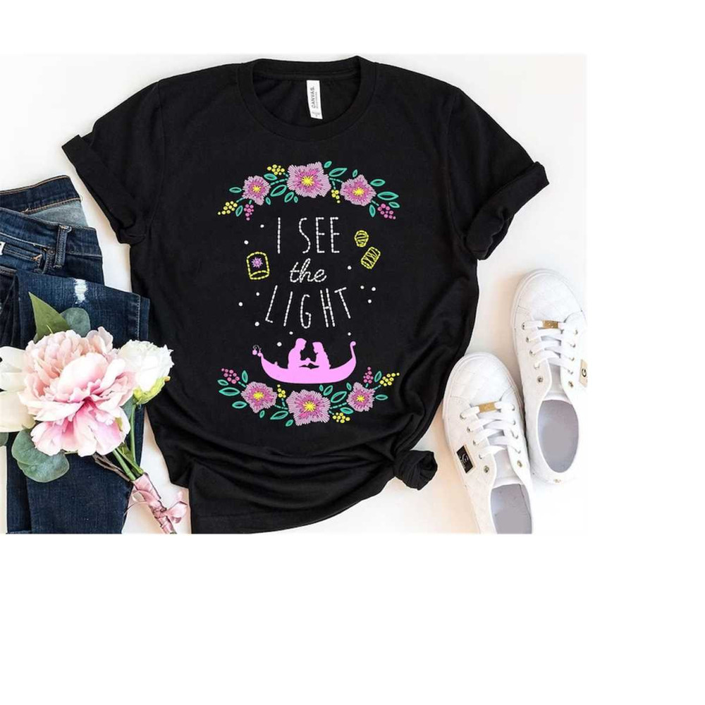 Disney Tangled I See The Light Stitched Style Shirt, Walt Disney World Disneyland Trip Gift,Disneyworld Matching Family.jpg