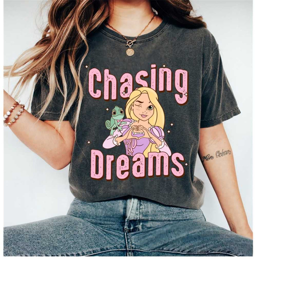 Disney Tangled Rapunzel Chasing Dreams Shirt, Tangled shirt, Rapunzel shirt, Disneyland WDW Matching Family Shirt, Magic 1.jpg