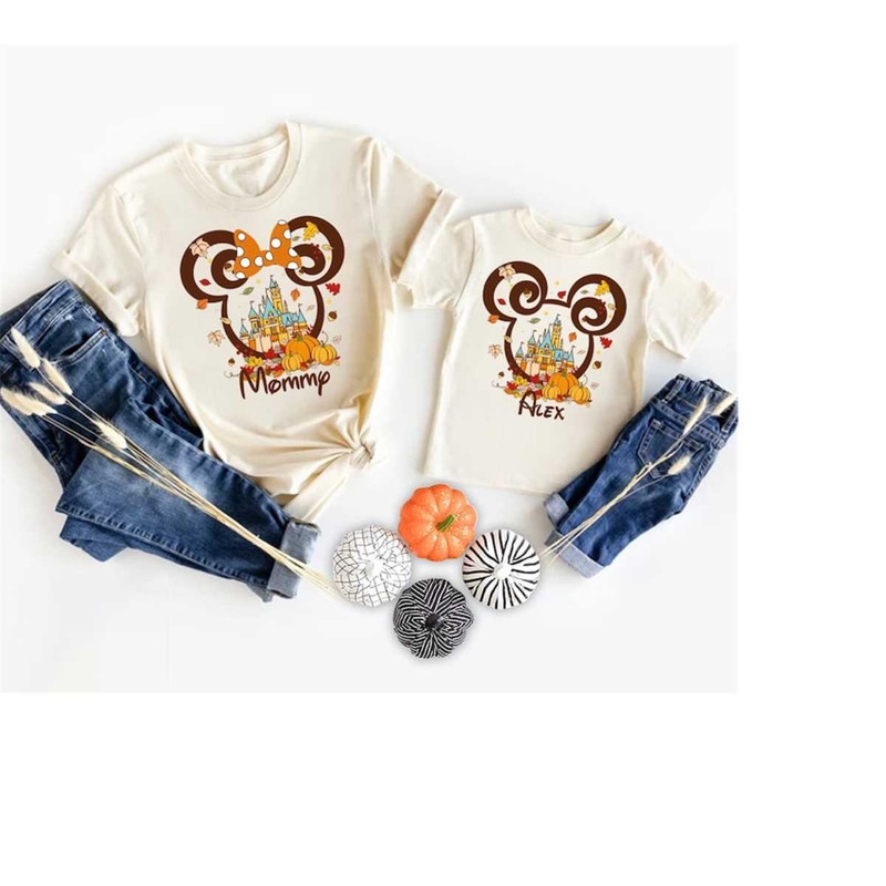 Disney Thanksgiving Shirt, Disney Fall Shirt, Magic Kingdom Fall Shirt, Disney Fall Castle Shirt, Family Matching Shirt,.jpg