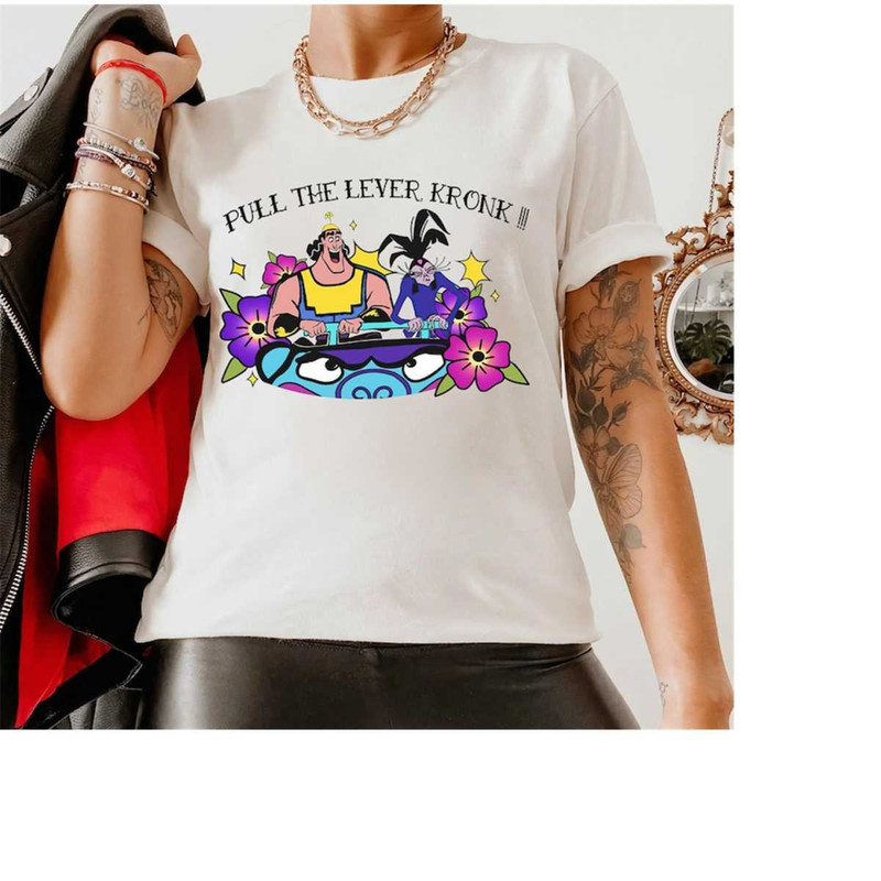 Disney The Emperor's New Groove Tattoo Art Yzma Pull The Lever Kronk Shirt, Disney Kuzco Shirt, Matching Family Shirt, M.jpg