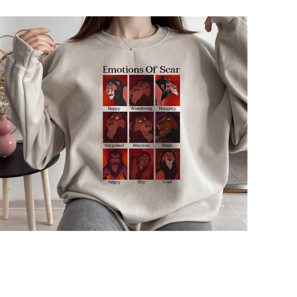 Disney The Lion King Emotions Of Scar Shirt, Disneyland Family Matching Shirt, Magic Kingdom, WDW Epcot Theme Park.jpg