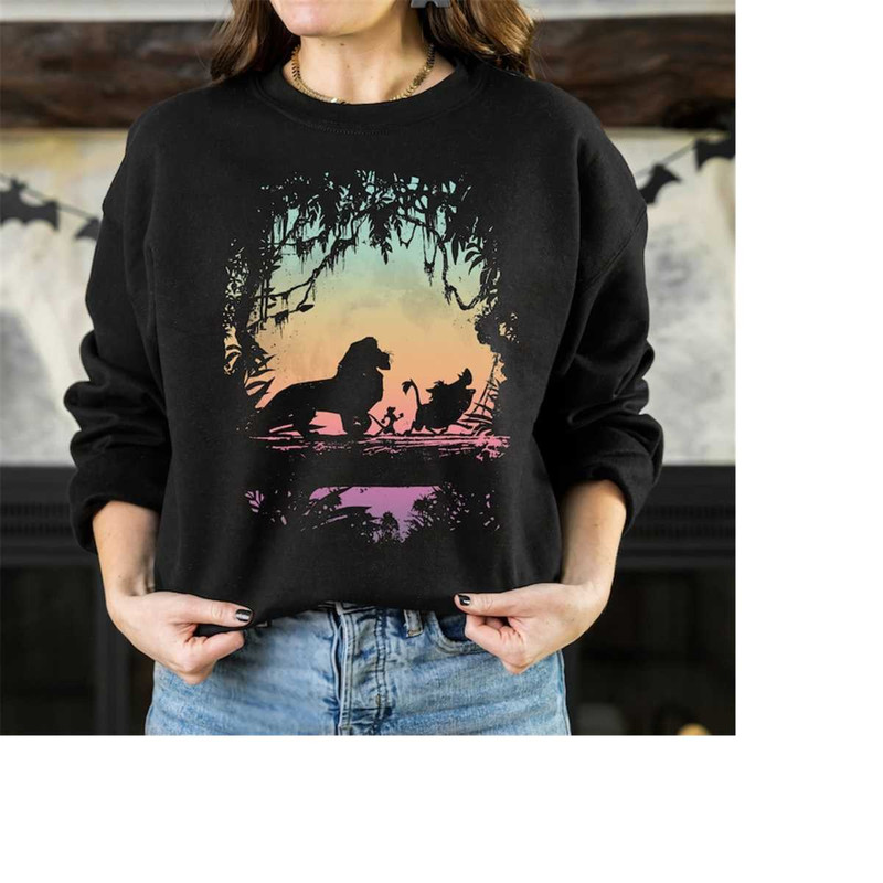 Disney The Lion King Gradient Jungle Trio Graphic Shirt, Disneyland Family Matching Shirt, Magic Kingdom Tee, WDW Epcot.jpg