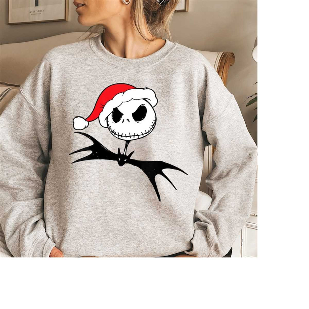 Disney The Nightmare Before Christmas Candy Santa Jack Shirt, Jack Skellington Portrait Christmas Tee, Disneyland Christ.jpg