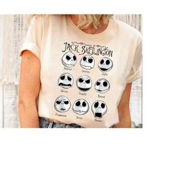 disney the nightmare before christmas emotional of jack shirt, jack skellington halloween tee, disneyland halloween matc