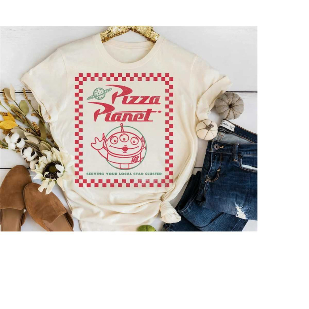 Disney Toy Story Alien Pizza Planet Box Art T-Shirt, Disneyland Family Matching Shirt, Magic Kingdom Tee, WDW Epcot Them.jpg