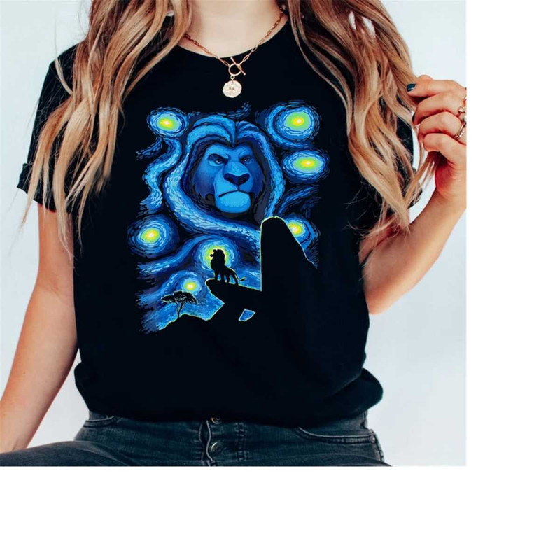 Disney Villains The Lion King Scar Art Style, Simba, Pumbaa, Timon, Unisex T-shirt Family Birthday Gift Adult Kid Toddle.jpg