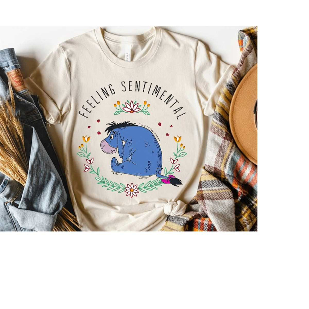 Disney Winnie The Pooh Eeyore Feeling Sentimental Shirt, Magic Kingdom Holiday WDW Unisex T-shirt Family Birthday Gift A.jpg