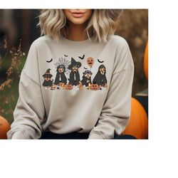 halloween ghost dog sweatshirt, spooky dog shirt, witch dog shirt, funny halloween shirt, dog lover halloween shirt, hal