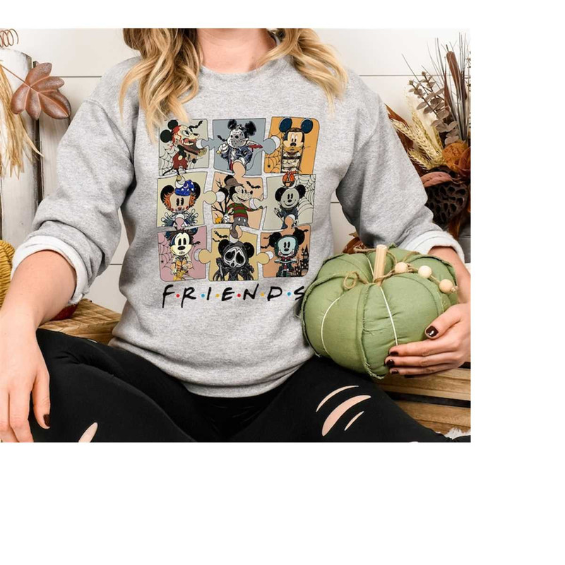 Halloween Horror Mickey Sweatshirt, Disney Spooky Season Shirt, Disney Halloween Friends Tee, Mickey Mouse Skeleton Shir.jpg