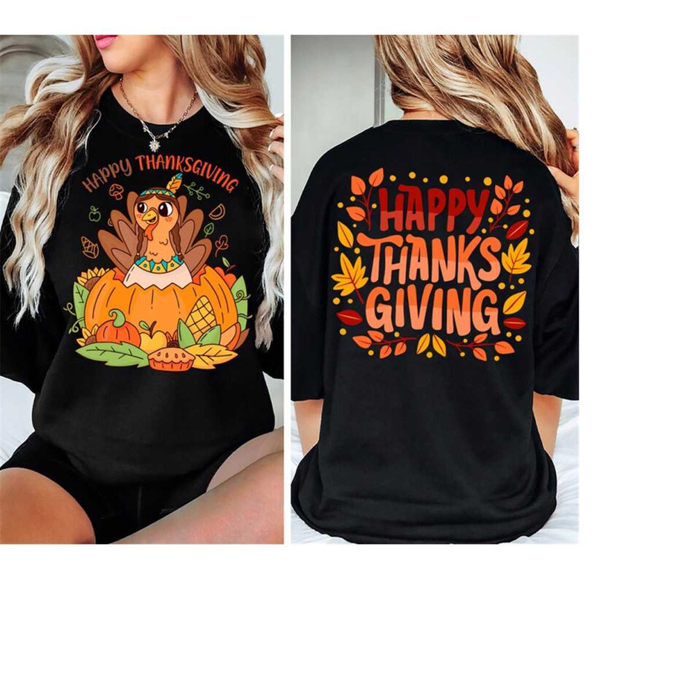 Happy Thanksgiving Turkey Sweatshirt, Thankful Mama Shirt, Cute Turkey Shirt, Holiday Family Shirts, Thankful Shirt, Cut.jpg