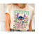 Cute Disney 90s Style Floral Stitch Portrait Shirt, Disney Lilo and Stitch Shirt, Disneyland Family Vacation Shirt, Magi.jpg